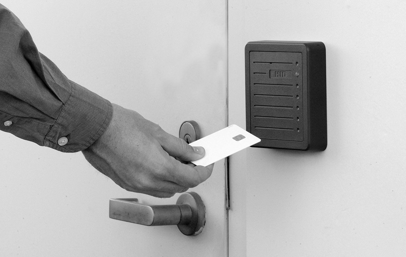 Figure 6-3: A contact-less proximity card reader permits users to enter a secure room or facility.